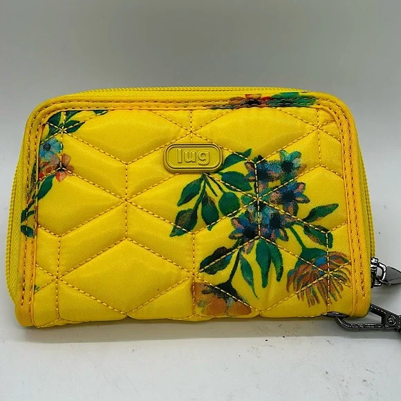 Lug Ranger Yellow Floral Quilted Crossbody Bag & Wristlet Purse Bag 🌼🌼 - Picture 9 of 11